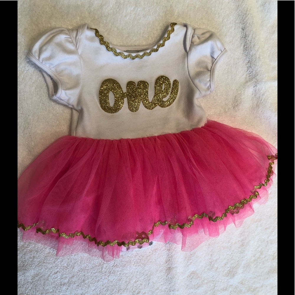 Birthday girl onsie with tutu (attached)